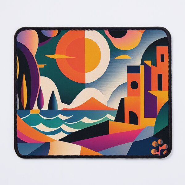 Item preview, Ibiza - Abstract Art Style designed and sold by ArtNouveauChic.