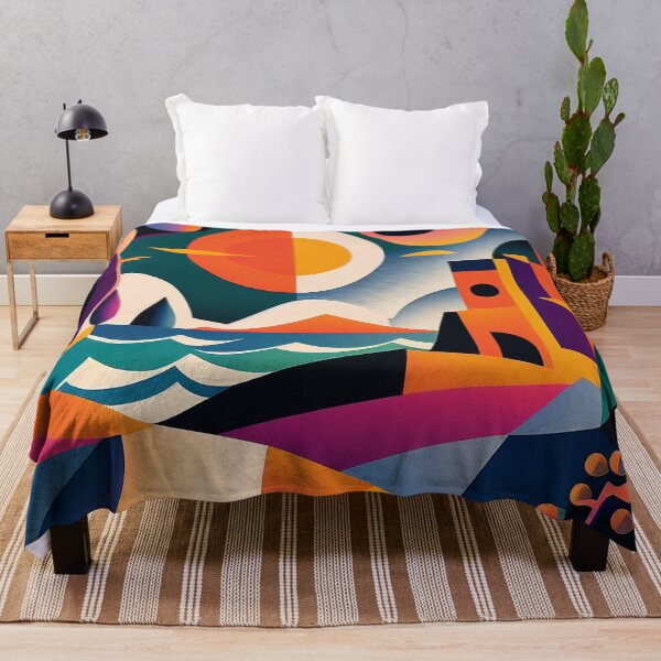 Item preview, Ibiza - Abstract Art Style designed and sold by ArtNouveauChic.