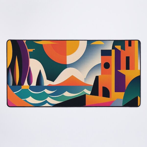 Item preview, Ibiza - Abstract Art Style designed and sold by ArtNouveauChic.