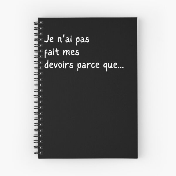 Item preview, I haven't done my French homework because designed and sold by Voici.