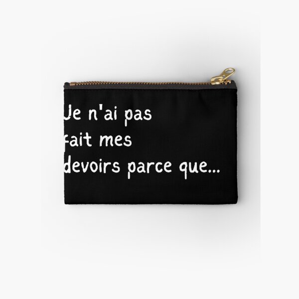 Item preview, I haven't done my French homework because designed and sold by Voici.