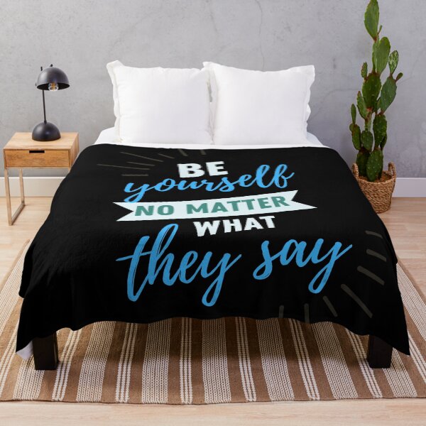 Item preview, Be Yourself No Matter What They say, inspirational quote designed and sold by NorthStar-Shop.