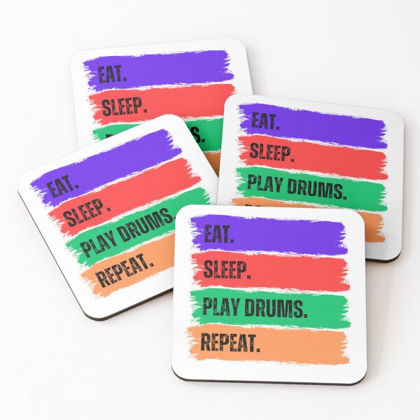 Item preview, Eat. Sleep. Play Drums. Repeat. designed and sold by Goldmedaldesign.