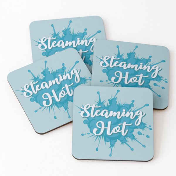 Item preview, Blue Steaming Hot Fun Slogan For All Hot People designed and sold by TrulyEpoque.