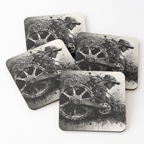 Item preview, Cyclist ink blot designed and sold by franknolimits.