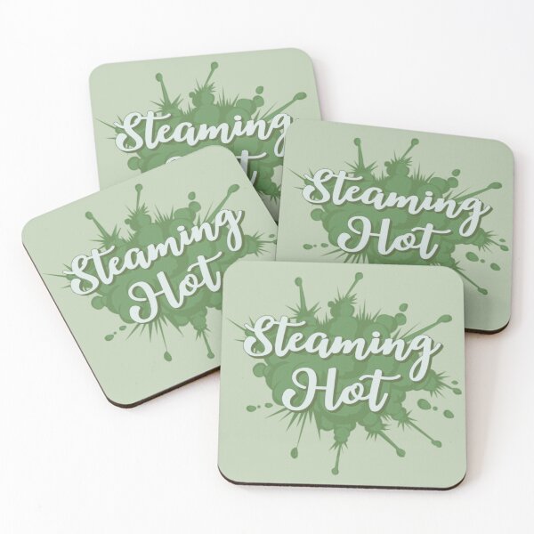 Item preview, Green Steaming Hot Fun Slogan For All Hot People designed and sold by TrulyEpoque.