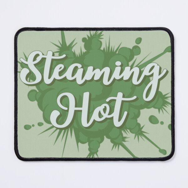 Item preview, Green Steaming Hot Fun Slogan For All Hot People designed and sold by TrulyEpoque.