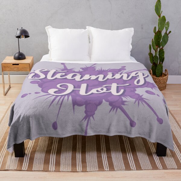 Item preview, Purple Steaming Hot Fun Slogan For All Hot People designed and sold by TrulyEpoque.