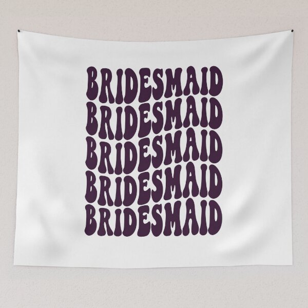 Item preview, Bridesmaid Purple Retro Graphic Bridal Party Gifts for Bachelorette Party designed and sold by mysticblvd.