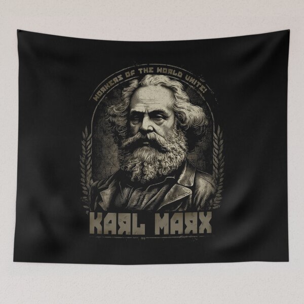 Item preview, Karl Marx - Workers of the world unite designed and sold by ResistNormality.