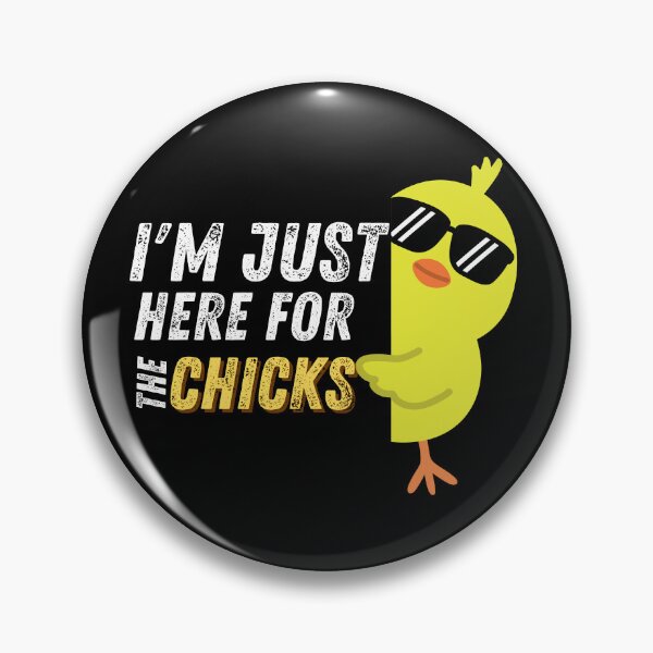 Item preview, Im Just Here For The Chicks Funny Cute Easter Chick Cool Sunglasses Mood Vibes designed and sold by CarantinedChaos.