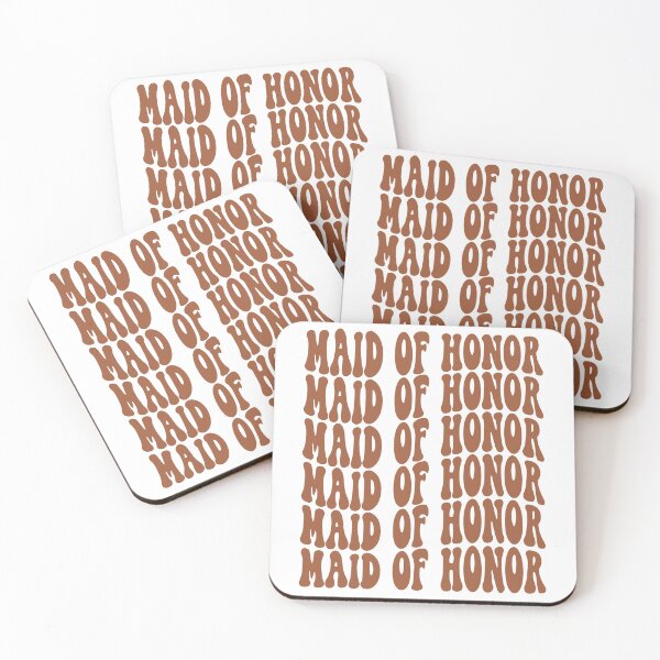 Item preview, Maid Of Honor Terracotta Retro Graphic Bridal Party Gifts for Bachelorette Party designed and sold by mysticblvd.