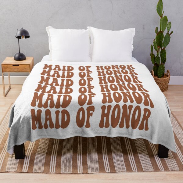 Item preview, Maid Of Honor Terracotta Retro Graphic Bridal Party Gifts for Bachelorette Party designed and sold by mysticblvd.