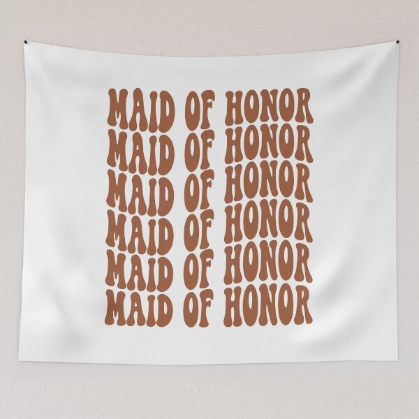 Item preview, Maid Of Honor Terracotta Retro Graphic Bridal Party Gifts for Bachelorette Party designed and sold by mysticblvd.