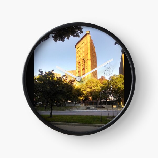 Sunset on the Dun Building Clock