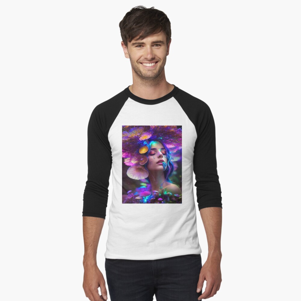 Item preview, Baseball ¾ Sleeve T-Shirt designed and sold by PsychedelicPsyc.
