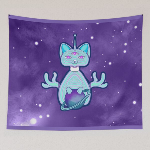 Item preview, Intergalactic Cat designed and sold by JaquelineGiulia.