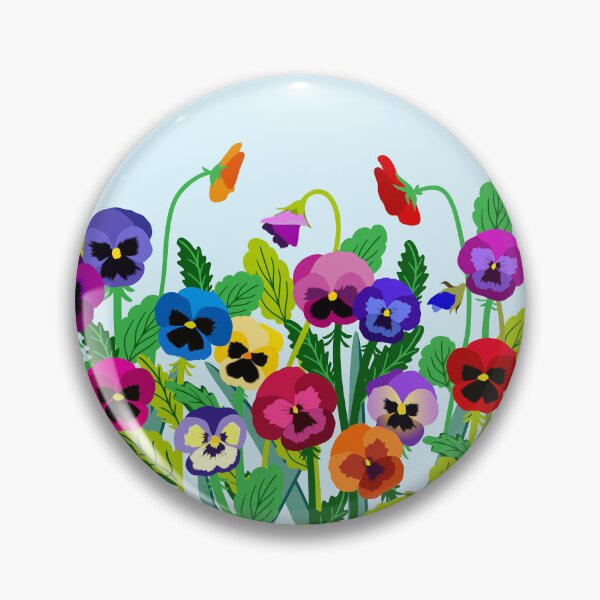 Item preview, Field of pansies designed and sold by Jennifer Ladd.