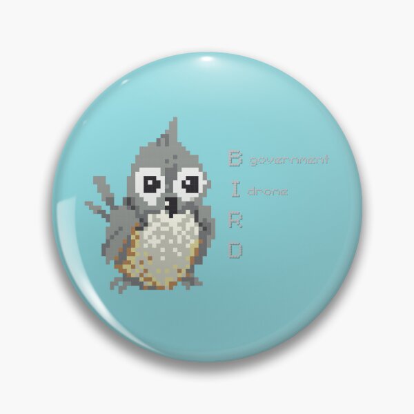 Item preview, Birds Arent Real. Blue Background. Bird Drones designed and sold by Arcane Orchid.