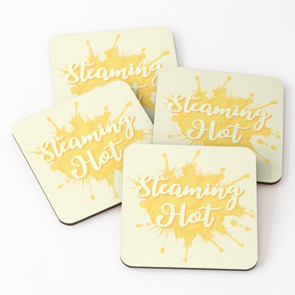 Item preview, Yellow Steaming Hot Fun Slogan For All Hot People designed and sold by TrulyEpoque.