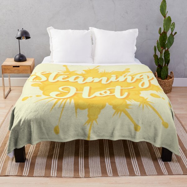 Item preview, Yellow Steaming Hot Fun Slogan For All Hot People designed and sold by TrulyEpoque.
