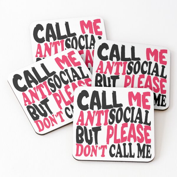 Item preview, Call Me Antisocial But Please Don't Call Me designed and sold by MagicalArtNew ⭐⭐⭐⭐⭐.