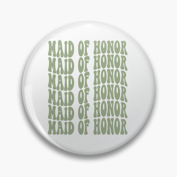 Item preview, Maid Of Honor Sage Green Retro Graphic Bridal Party Gifts for Bachelorette Party designed and sold by mysticblvd.