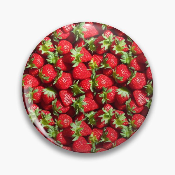 Artikelvorschau, Cute Repeating Strawberry Pattern - Realistic Fruity Design entworfen und verkauft von Fine Prints.