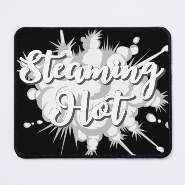 Item preview, Monochrome Steaming Hot Fun Slogan For All Hot People designed and sold by TrulyEpoque.