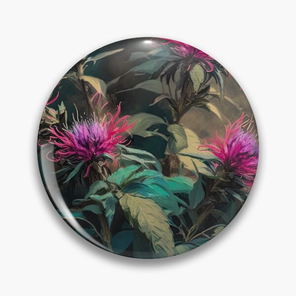 Item preview, Red Bee Balm Flowers  designed and sold by Vanover Designs.