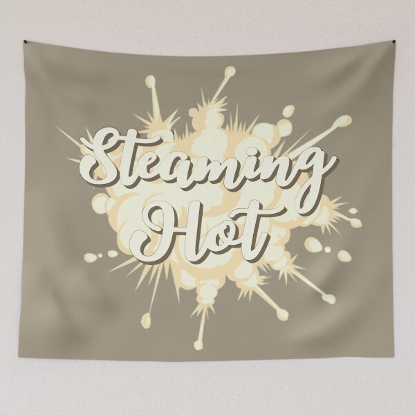 Item preview, Sepia Steaming Hot Fun Slogan For All Hot People designed and sold by TrulyEpoque.