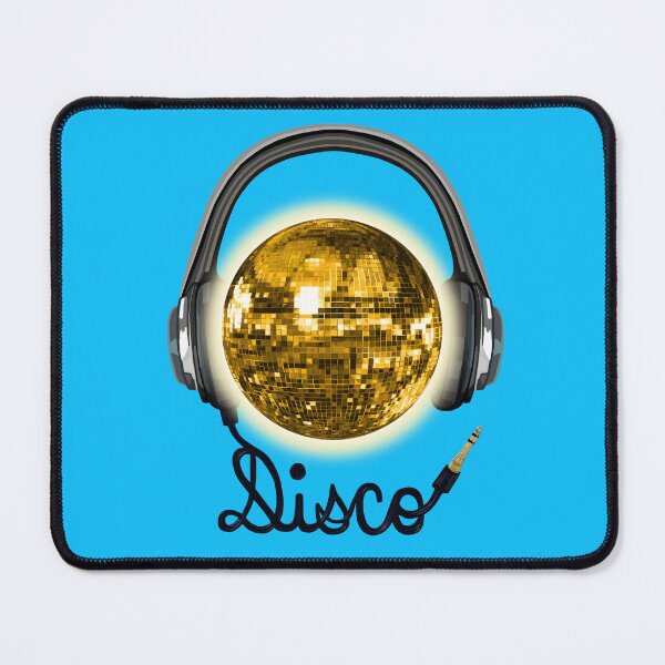 Item preview, Retro Gold Sunny Disco Ball with Headphones designed and sold by Deborah Camp.