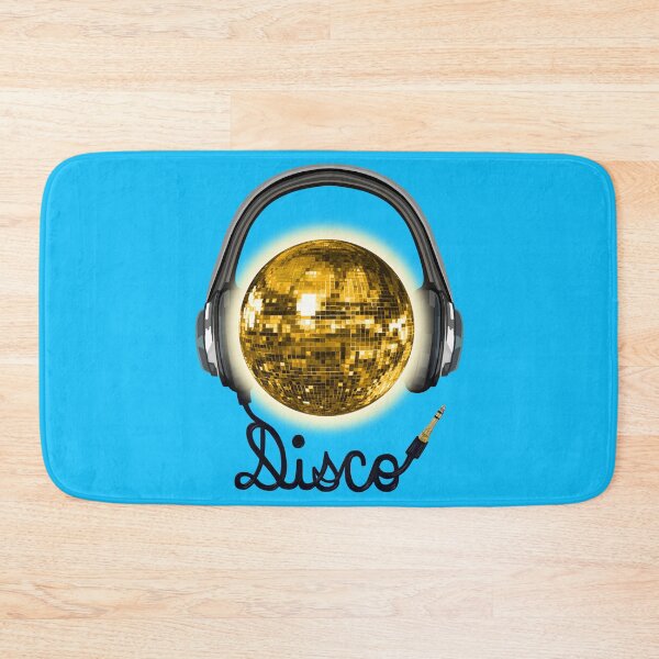 Item preview, Retro Gold Sunny Disco Ball with Headphones designed and sold by Deborah Camp.