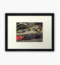 Scale Model Trains, Scale Model Airplanes, Greenberg's Train and Toy Show, Edison, New Jersey Framed Print