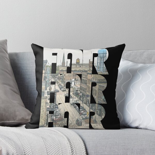 Item preview, Fargo, North Dakota FAR Cityscape Repeating Pattern designed and sold by CrabbyLobster.