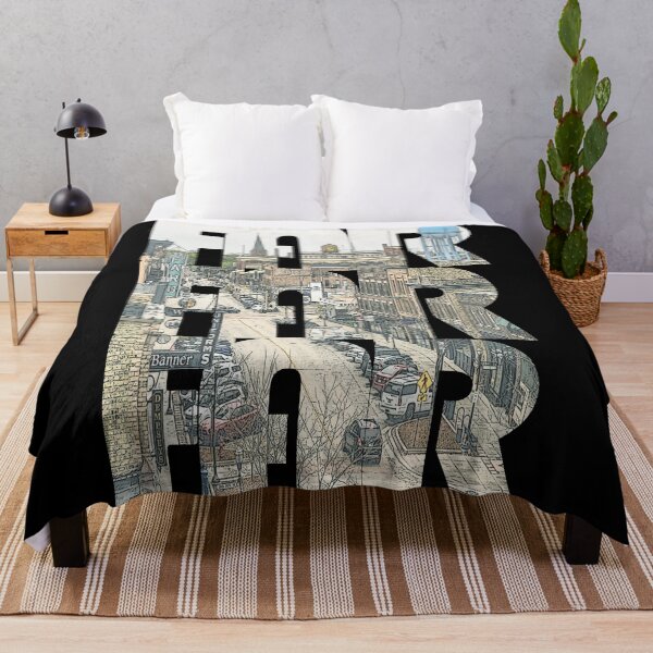 Item preview, Fargo, North Dakota FAR Cityscape Repeating Pattern designed and sold by CrabbyLobster.