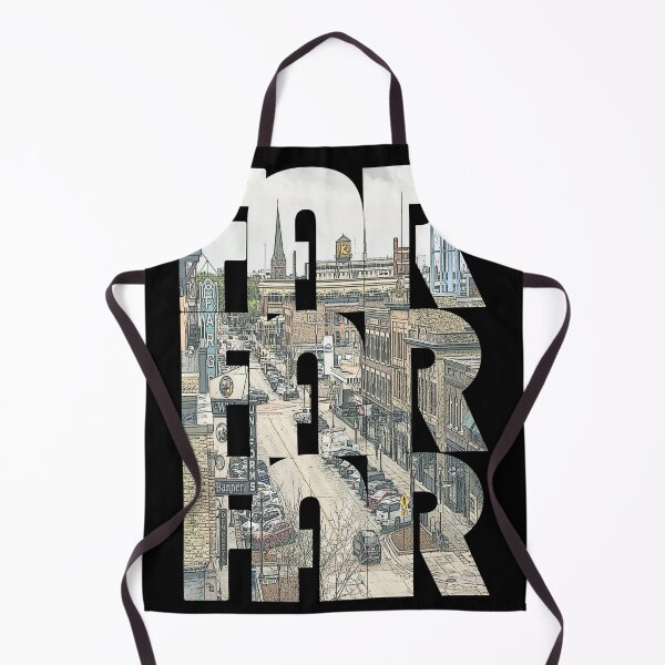 Item preview, Fargo, North Dakota FAR Cityscape Repeating Pattern designed and sold by CrabbyLobster.
