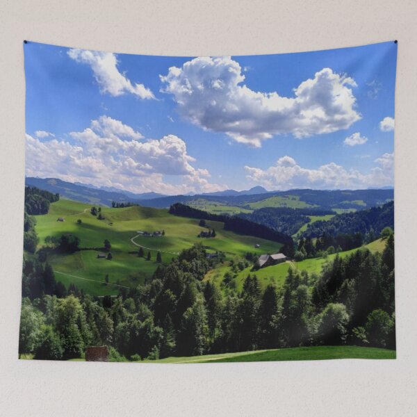 Item preview, Mountain Landscape in Switzerland designed and sold by funkyfreshfinds.