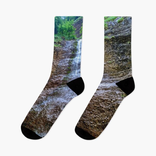Item preview, Waterfall Coming Down A Mountain designed and sold by funkyfreshfinds.