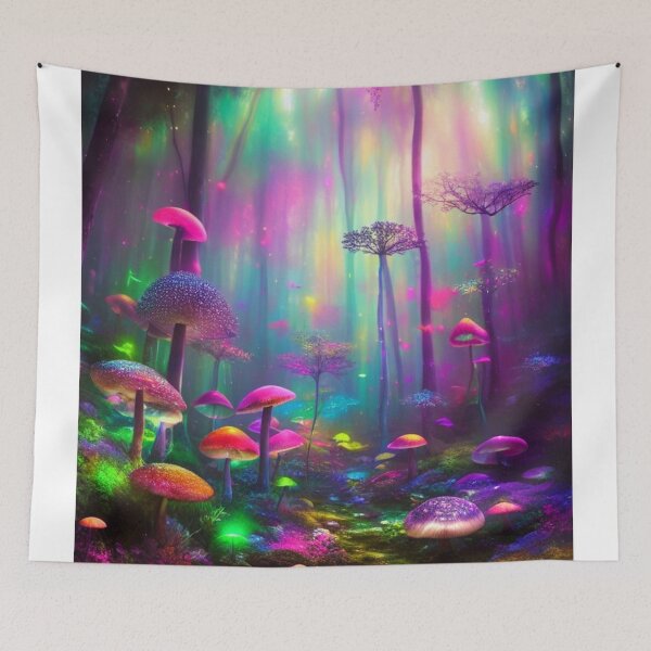 Artikelvorschau, Psychedelic Mushroom Forest #13 Part of the Psychedelic Mushroom Forest Collection entworfen und verkauft von Psychedelic Psychos.