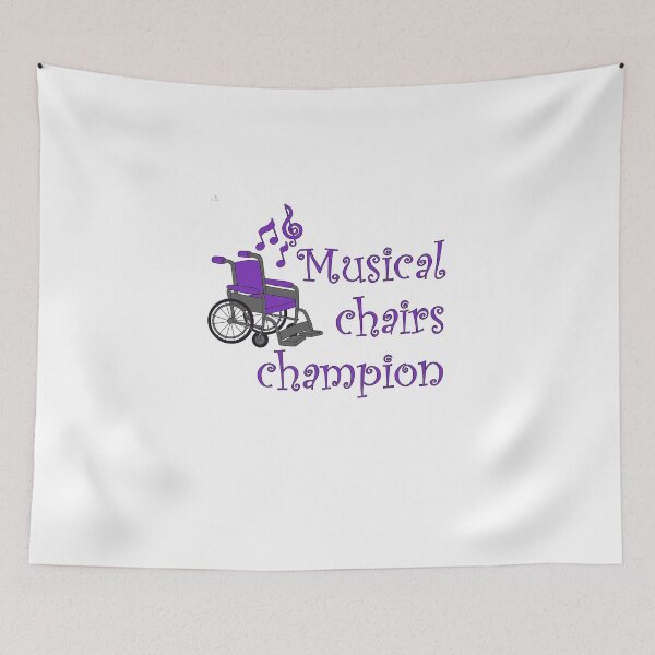 Item preview, Musical chairs champion - wheelchair user humour designed and sold by KyttsyKrafts.