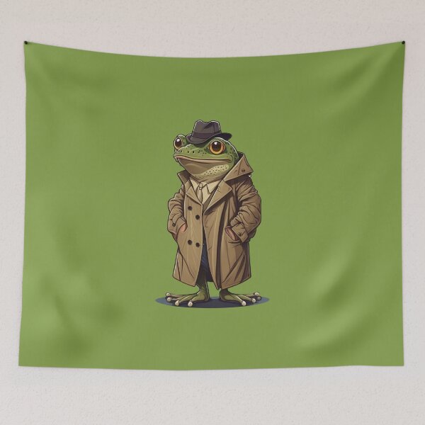 Item preview, Detective frog designed and sold by myabstractmind.