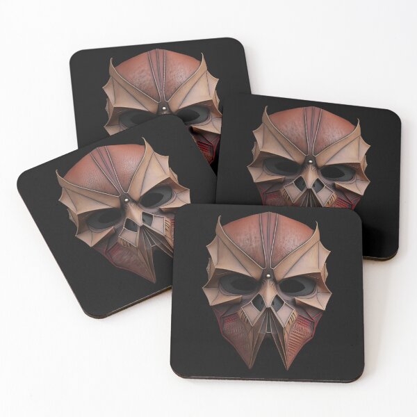 Item preview, Leather evil skull mask designed and sold by folskullyz.