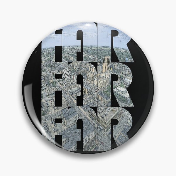 Item preview, Fargo, North Dakota FAR Morning Cityscape Repeating Pattern designed and sold by CrabbyLobster.