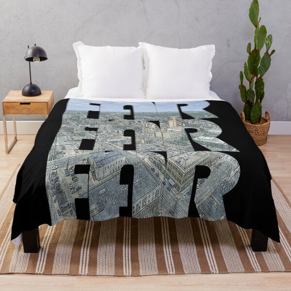 Item preview, Fargo, North Dakota FAR Morning Cityscape Repeating Pattern designed and sold by CrabbyLobster.