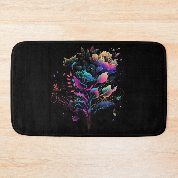 Artikelvorschau, Blooming Flowers intricate details, Colorful Psychedelic Art entworfen und verkauft von digitaldreamHD.
