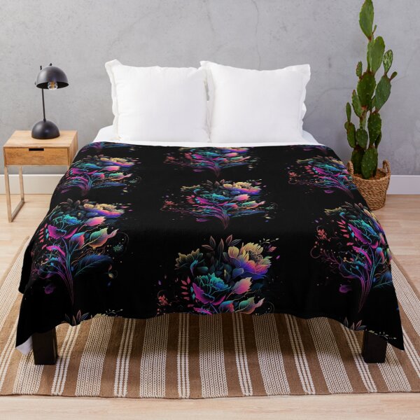 Artikelvorschau, Blooming Flowers intricate details, Colorful Psychedelic Art entworfen und verkauft von digitaldreamHD.