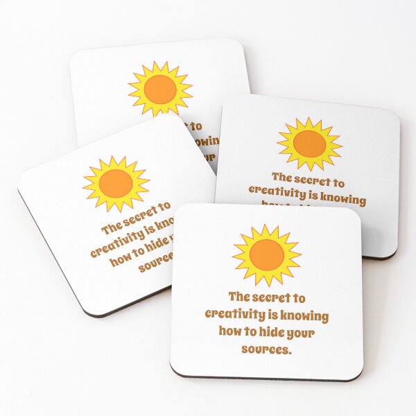Item preview, The Secret To Creativity Is Knowing - Creativity Quote designed and sold by CrankyOldDude.