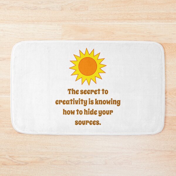 Item preview, The Secret To Creativity Is Knowing - Creativity Quote designed and sold by CrankyOldDude.