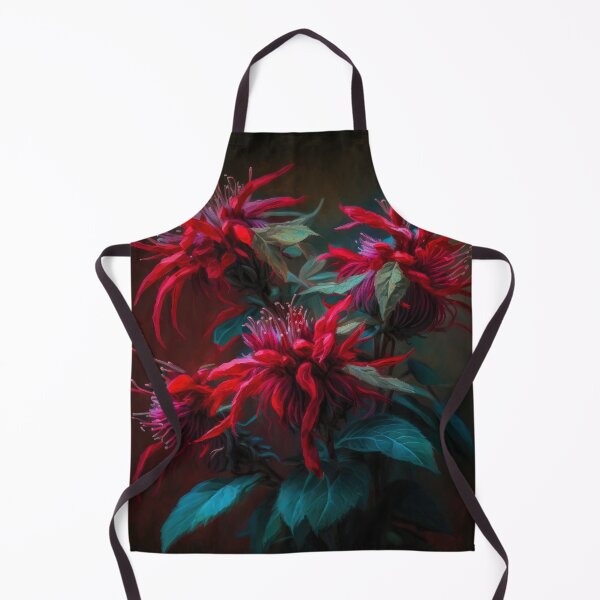 Item preview, Red Bee Balm Flowers  designed and sold by Vanover Designs.